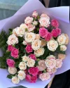Букет кустовая роза S
