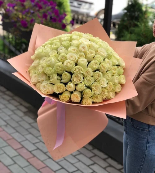 Букет 101 Роза Эквадор 50 см