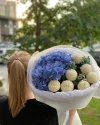 Букет с гортензией и хризантемой №98