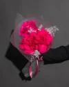 Букет цветов День Знаний №16 Малиновый