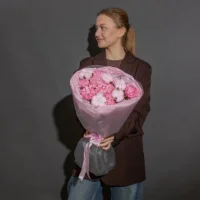 Букет цветов Клубничный дайкири