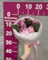 Букет из 5 пионов с эвкалиптом