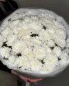 Букет цветов Облако L из белых хризантем